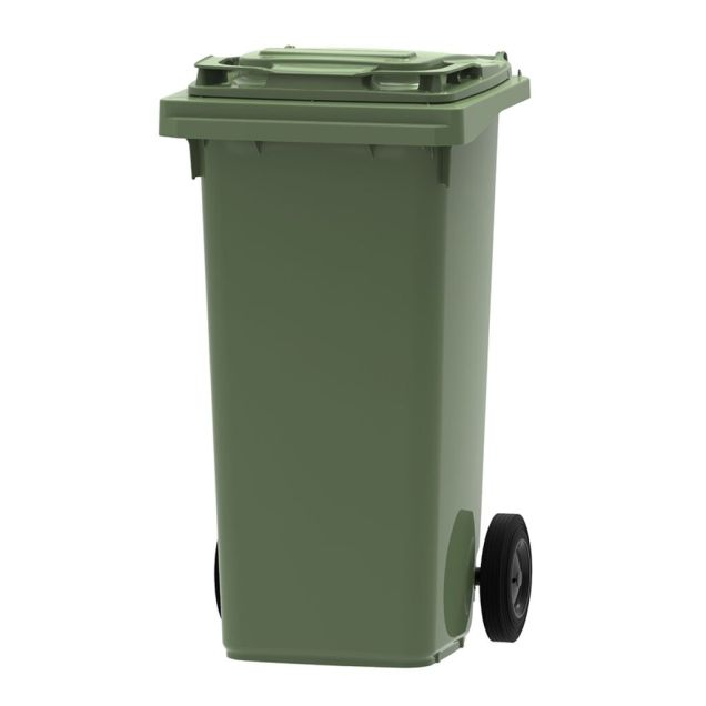 Abfallcontainer, mobiler Rollcontainer 120 Liter grün
