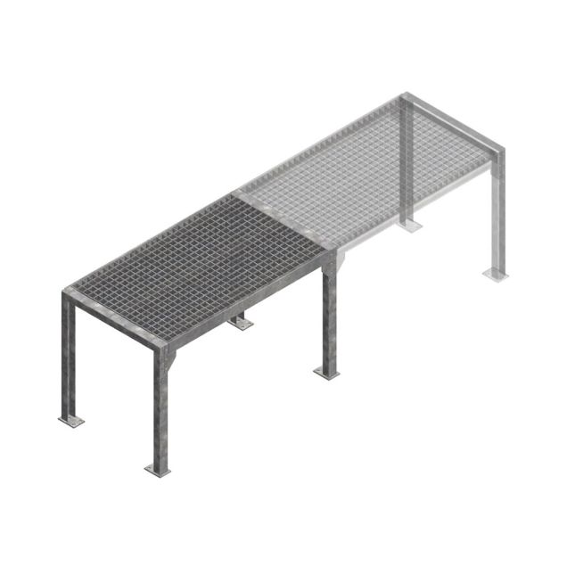 Modular erweiterbarer Ladetisch 1000x600x700 mm (HxBxT) Grundregal