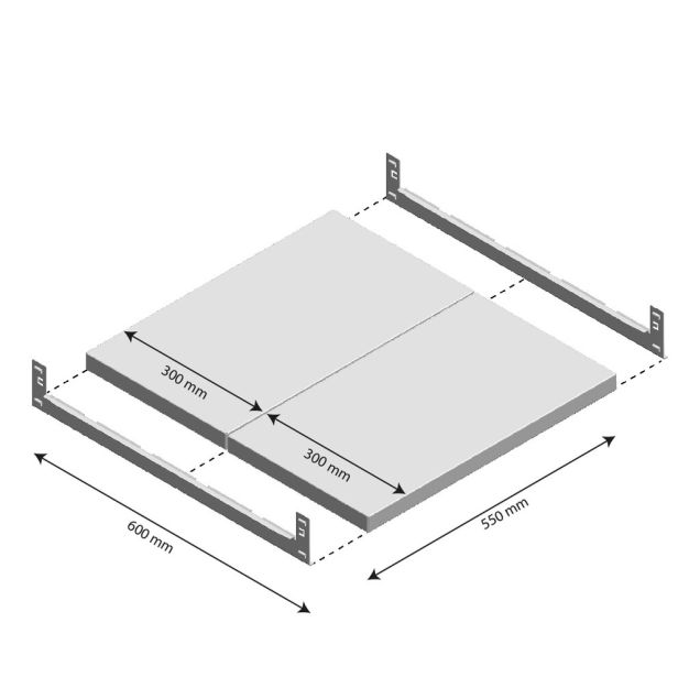 Ebene Fachboden Light Duty 550x600mm (bxt)
