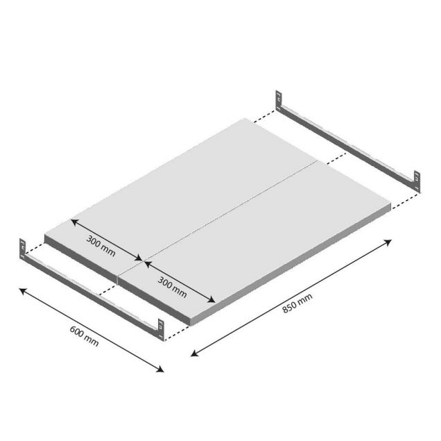 Ebene Fachboden Light Duty 850x600mm (bxt)