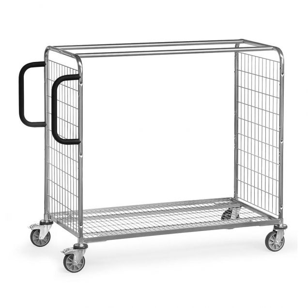 Kommissionierwagen aus geschweißtem Drahtgitter Tragfähigkeit 300 kg 1250x610x1225