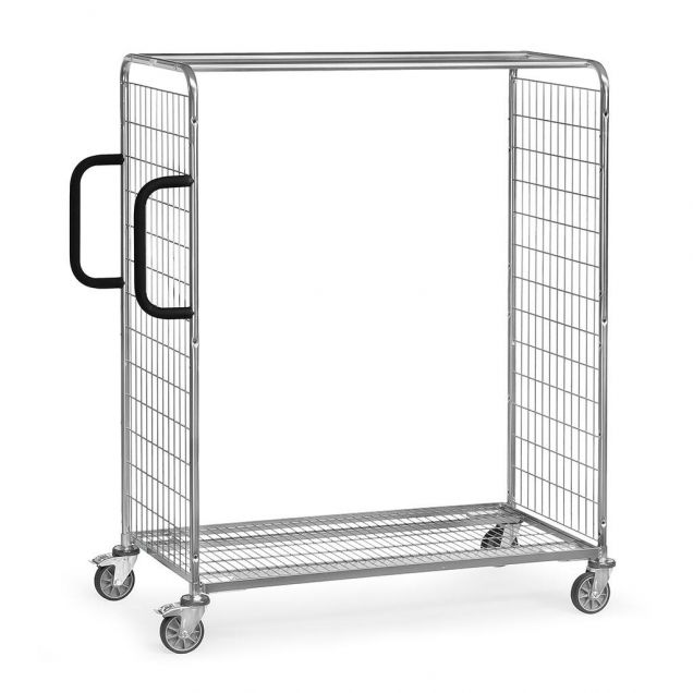 Kommissionierwagen aus geschweißtem Drahtgitter mit Tragfähigkeit 300 kg 1250x610x1625