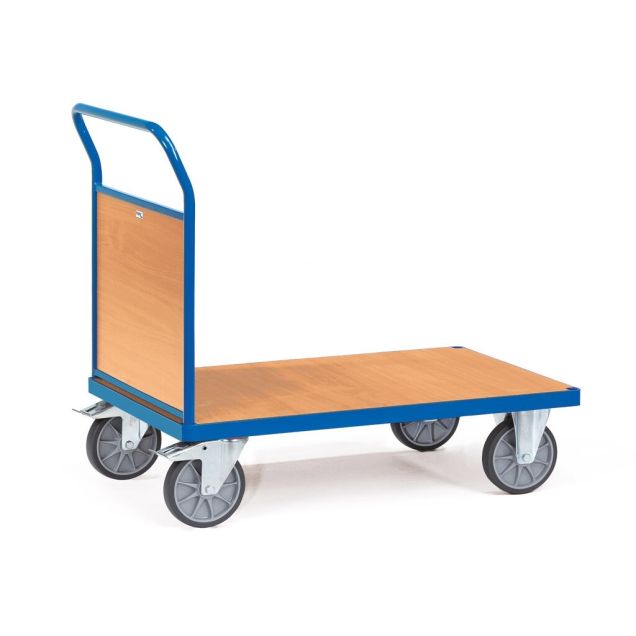 Plattformwagen, Transportwagen 600 kg mit Holzwand 1200x800