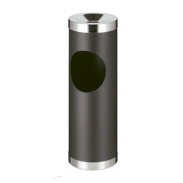 Robuste stählerne Aschenbecher schwarz