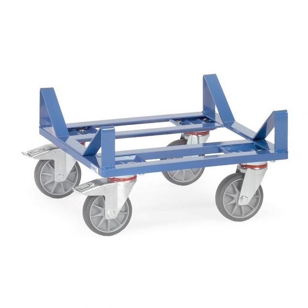Rollplatte 400 kg 500x500 mit Bügelkonstruktion für Rollen und Fässer