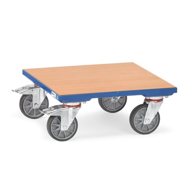 Rollplatte 400 kg 700x700 mit Holzplattform