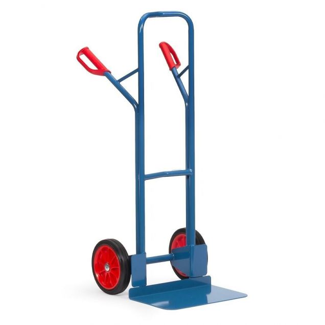 Stahl-Sackkarre 300 kg 1300 mm mit Gummireifen, extra große Schaufel