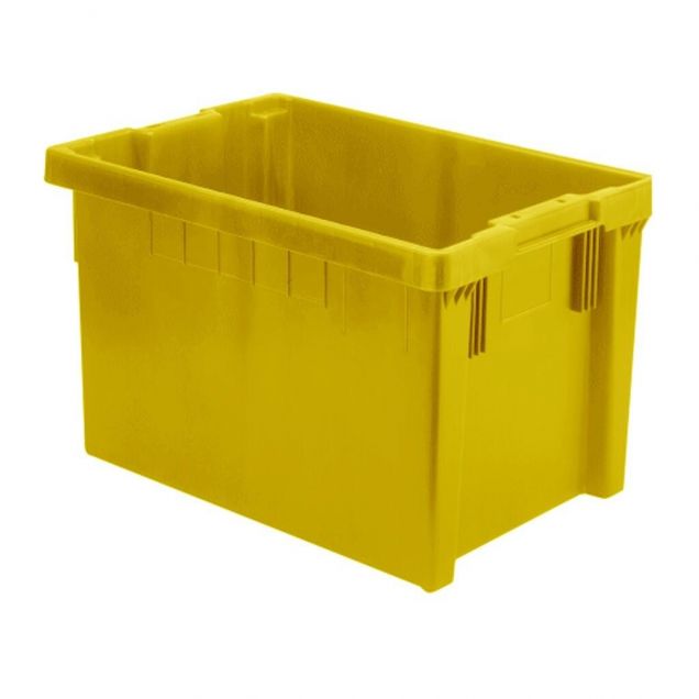 Stapelbarer, nestbarer Euronorm-Einsatzbehälter LB 600x400x350 mm (lxbxh) gelb