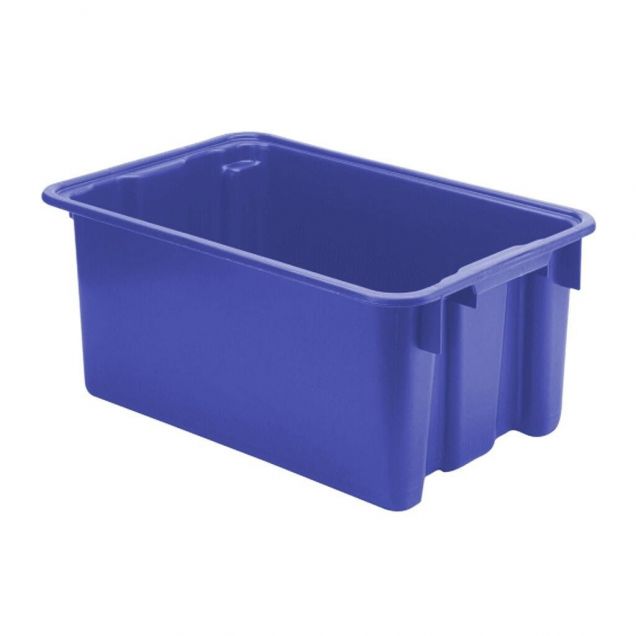 Stapelbarer, nestbarer Euro-Norm Behälter LB 600x400x250 mm (lxbxh) blau