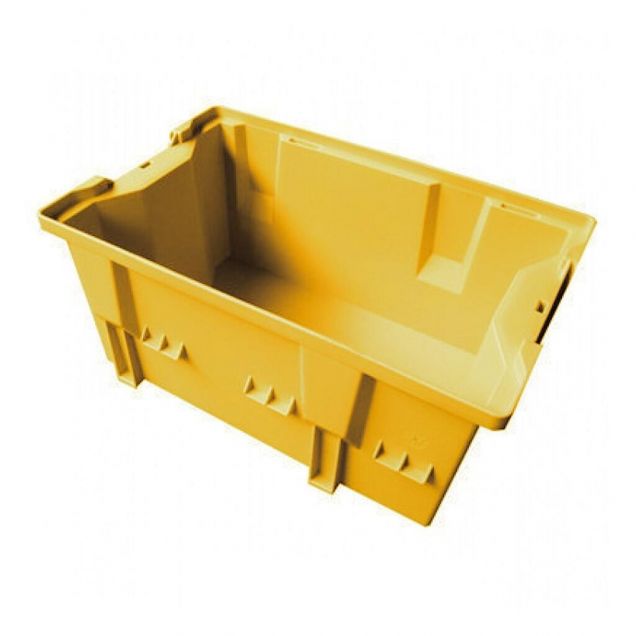 Stapelbarer, nestbarer Transportbehälter DLK2 328x210x200 mm (lxbxh) gelb