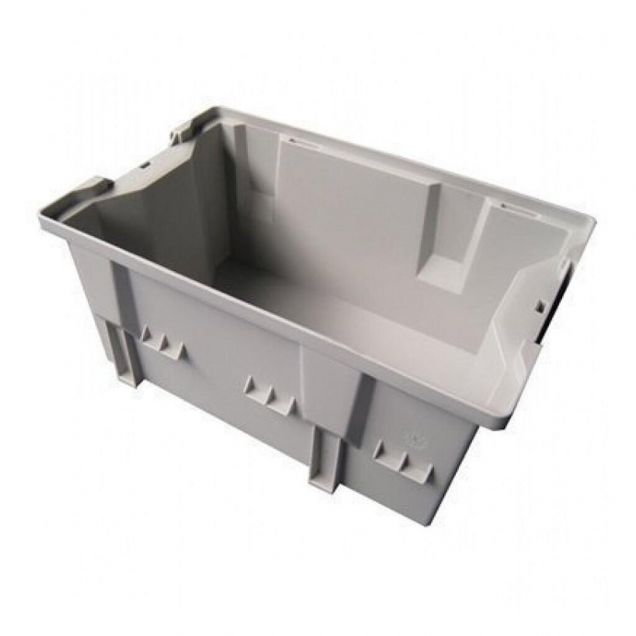 Stapelbare, nestbare Transportkiste DLK2 328x210x200 mm (lxbxh) grau