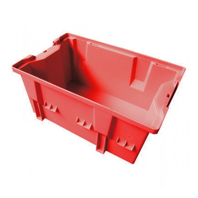 Stapelbare, nestbare Transportkiste DLK2 328x210x200 mm (lxbxh) rot