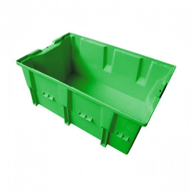 Stapelbare, nestbare Transportkiste DLK2C 328x210x150 mm (lxbxh) grün