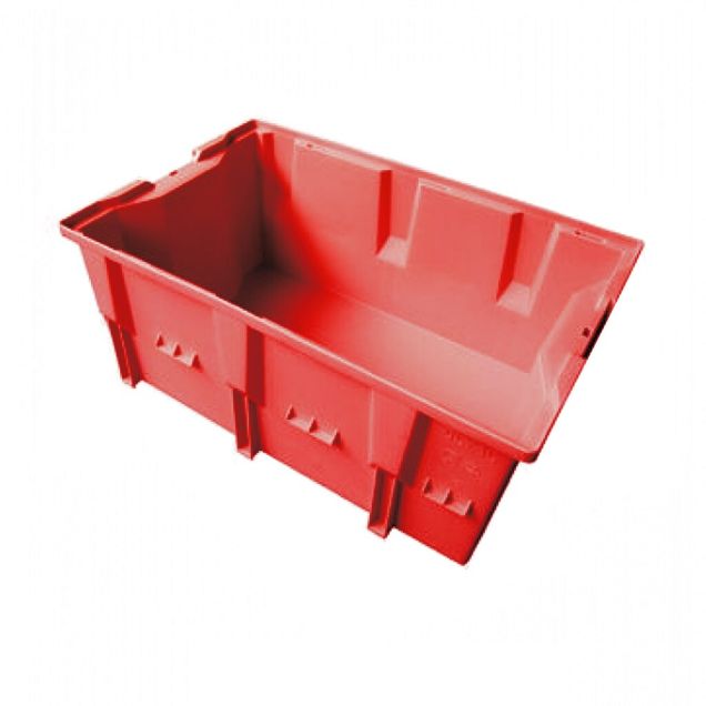 Stapelbarer, nestbarer Transportkasten DLK2C 328x210x150 mm (lxbxh) rot