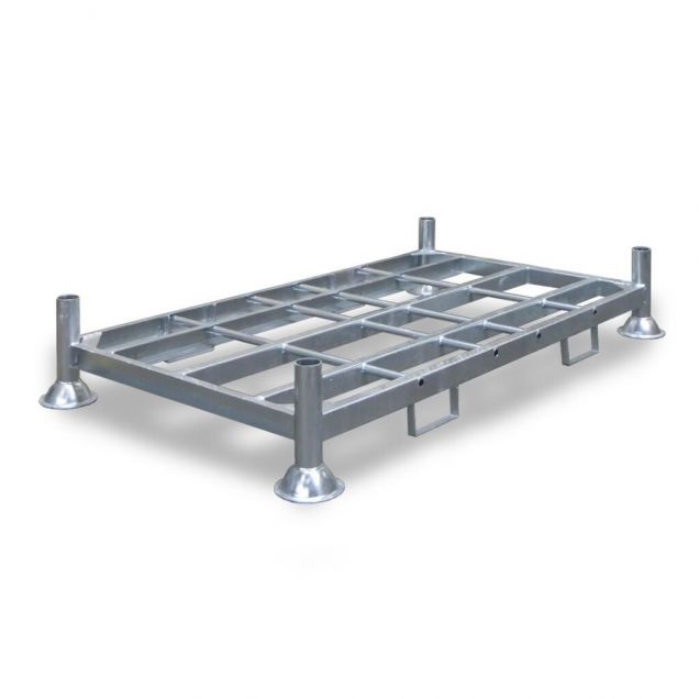 Stapelregal, Doppel-Stapelrack 2025x1180x310 mm (lxbxh) thermisch verzinkt