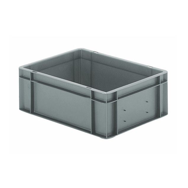Stapelbare Transportkiste TK0 400x300x145 mm (lxbxh) grau