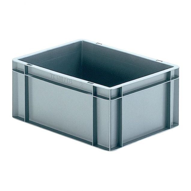 Stapelbare Transportkiste TK0 400x300x175 mm (lxbxh) grau