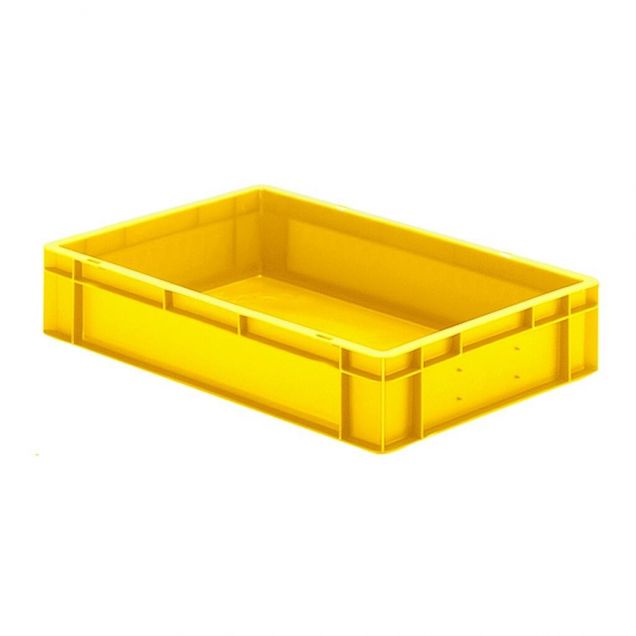 Stapelbare Transportkiste TK0 600x400x120 mm (lxbxh) gelb