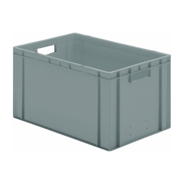 Stapelbare Transportkiste TK0 600x400x320 mm (lxbxh) grau