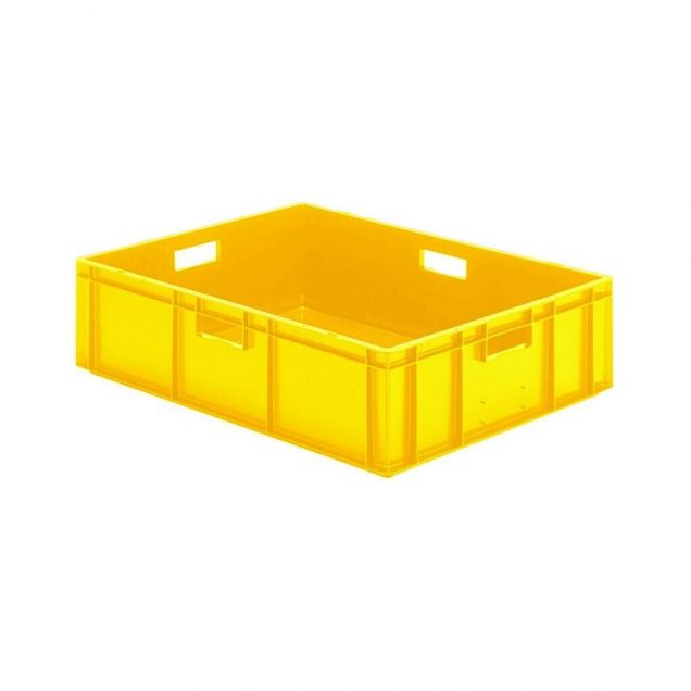 Stapelbare Transportkiste TK0 800x600x210 mm (lxbxh) gelb
