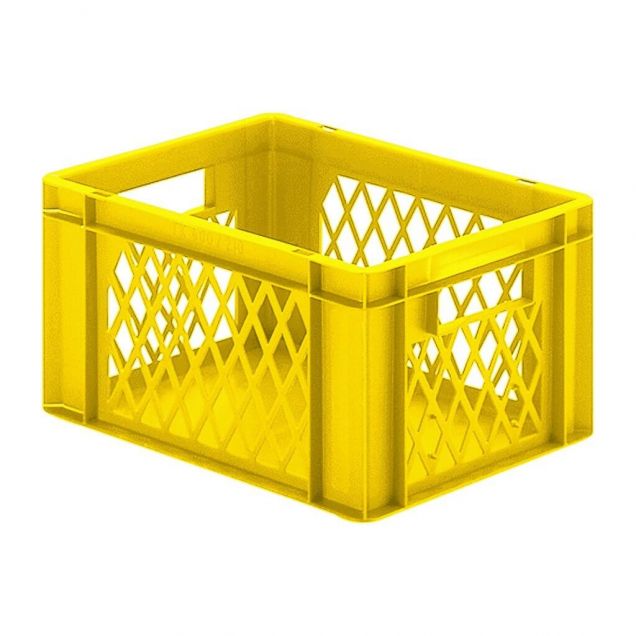 Stapelbarer Transportkasten TK1 400x300x210 mm (lxbxh) gelb