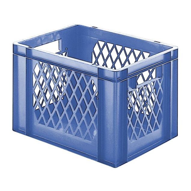 Stapelbare Transportkiste TK1 400x300x270 mm (lxbxh) blau