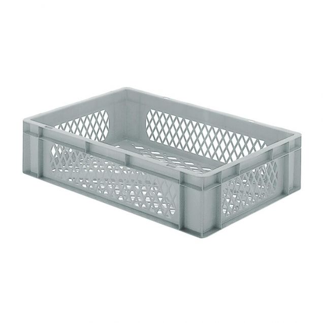 Stapelbarer Transportbehälter TK2 600x400x145 mm (lxbxh) grau