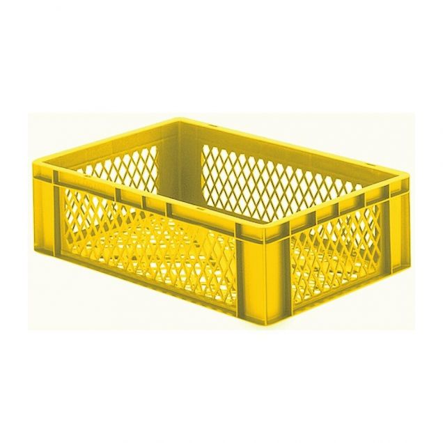 Stapelbare Transportkiste TK2 600x400x175 mm (lxbxh) gelb
