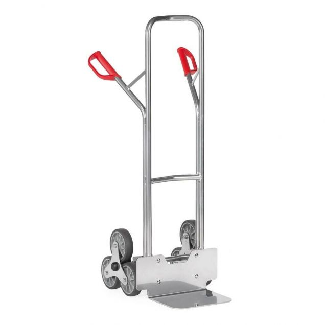 Aluminium-Treppensackkarre 200 kg 1300 mm mit 2 dreiarmigen Radsternen