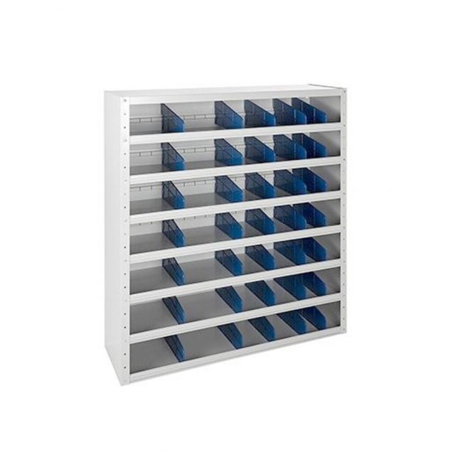 Fächerschrank 1080x1000x300 mm (hxbxt) grau