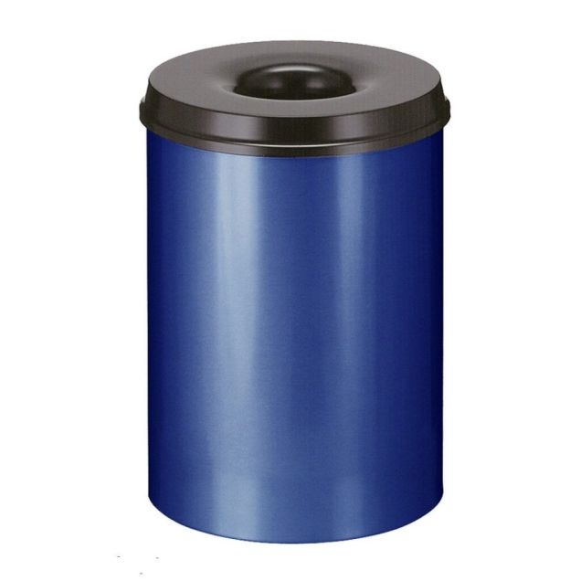 Feuerlöschender Papier-Lagerbehälter 30 Liter blau-schwarz