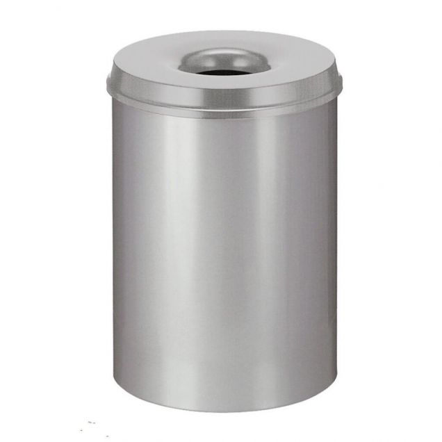 Flammhemmender Abfallbehälter 30 Liter grau