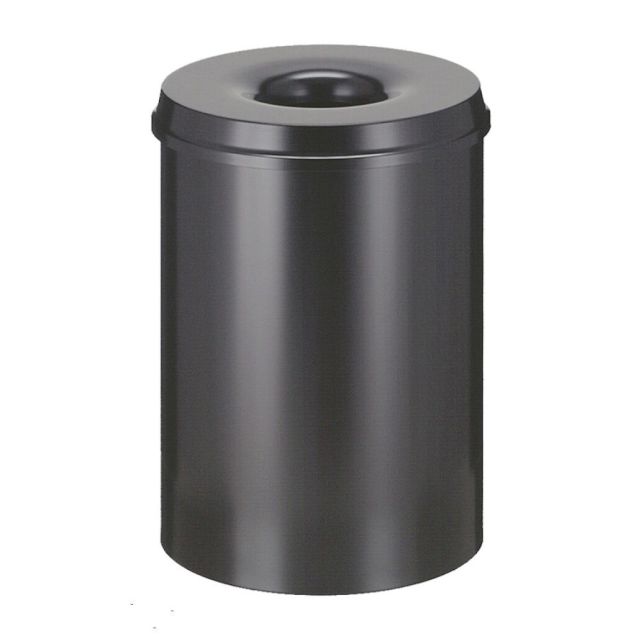 Brandhemmender Papierbehälter 30 Liter schwarz