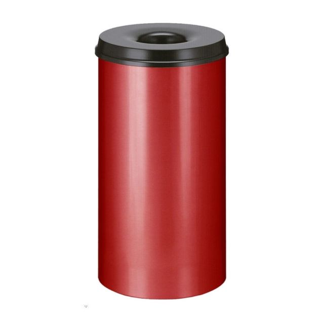 Flammhemmender Papierbehälter 50 Liter rot/schwarz