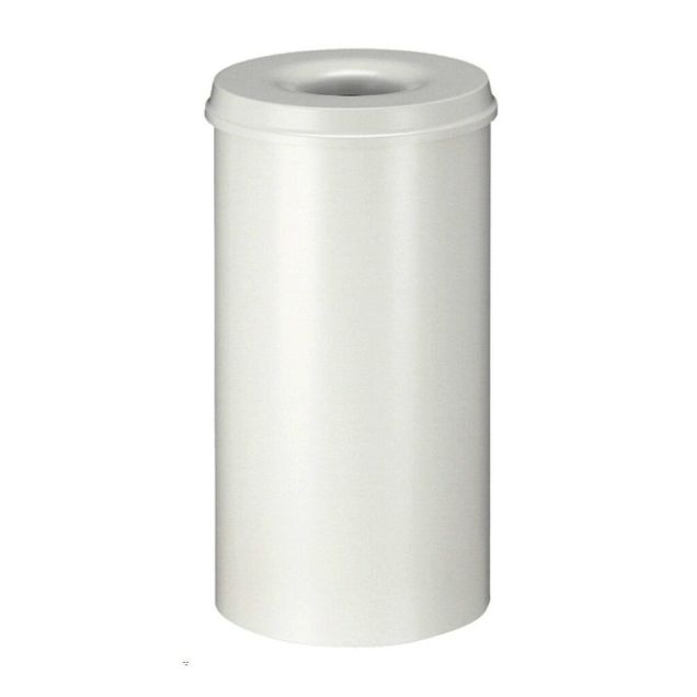 Feuerhemmender Papierkorb 50 Liter weiß