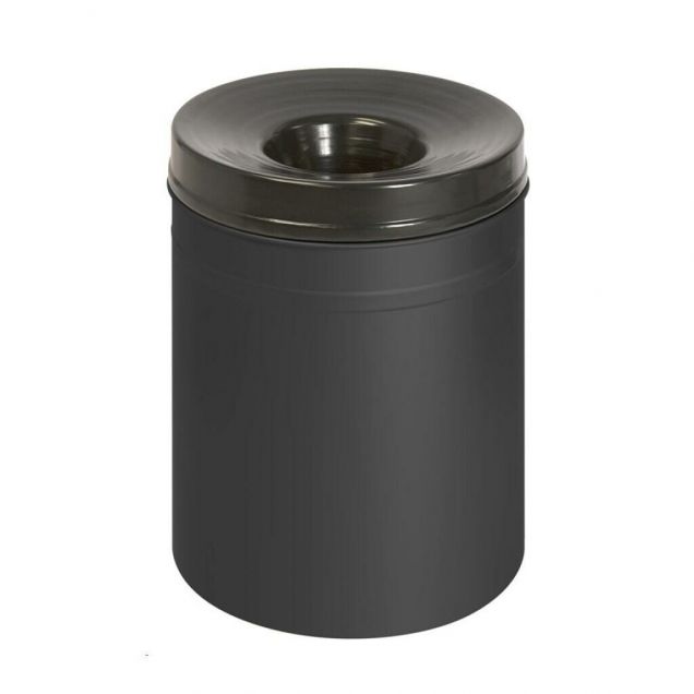 Flammhemmender Papierkorb 80 Liter schwarz