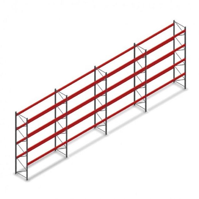 Vorteilsreihe gebrauchte Stow Palettenregal 5800x11225x1100mm (hxbxt) 4 Ebenen