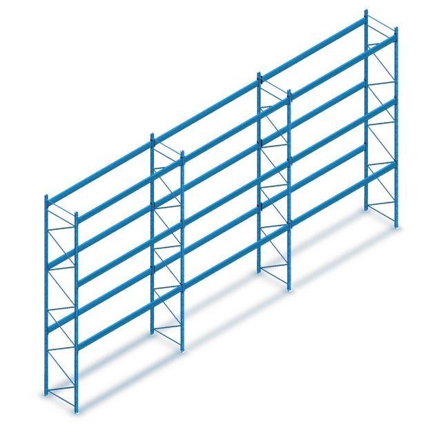 Vorteilsreihe gebrauchtes Dexion Speedlock Palettenregal 4650x11120x1100 mm (HxBxT) 3 Ebenen