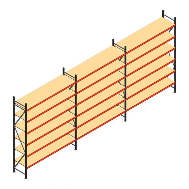 Vorteilsreihe gebrauchte AR Weitspannregale 3000x7408x600 mm (hxbxt) 6 Ebenen