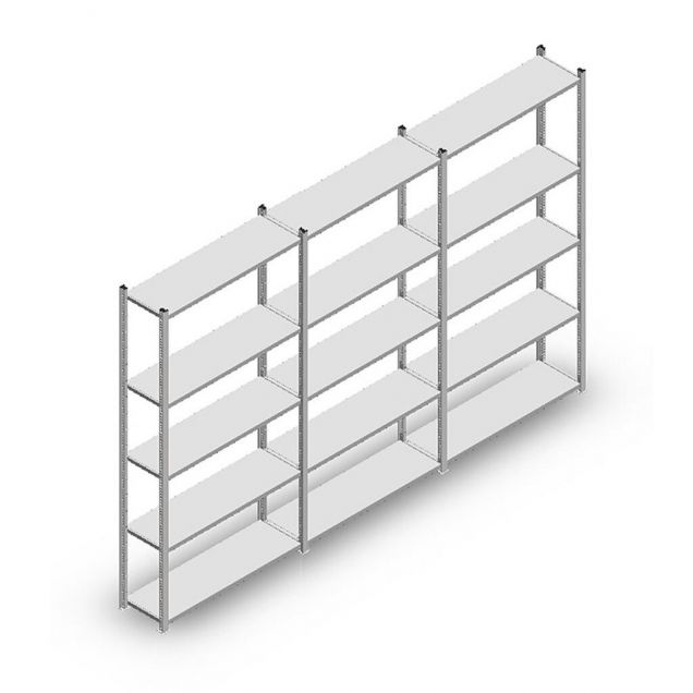 Vorteilsreihe Fachbodenregal Light Duty 2000x3000x300 mm (hxbxt) 5 Ebenen
