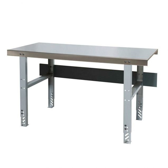 Werkbank aus Edelstahl