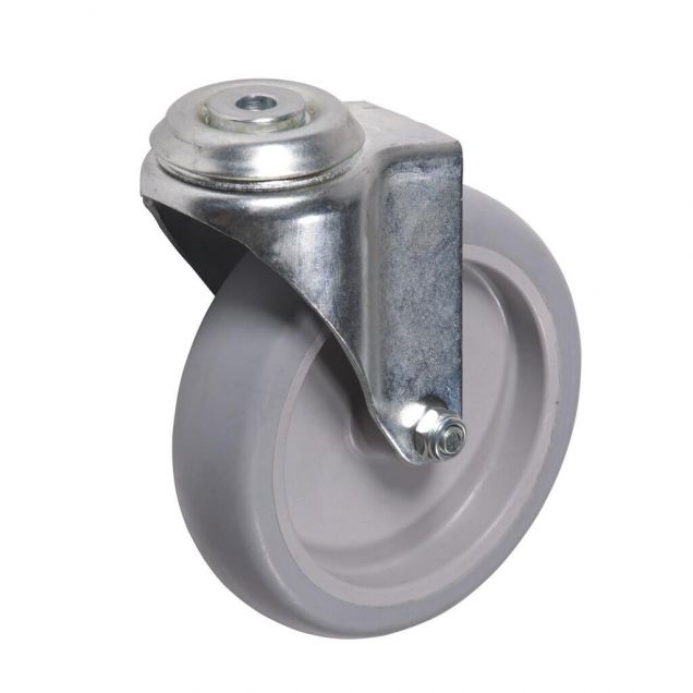 Gelagertes Rad 125 mm für Werkzeugwagen ohne Bremse