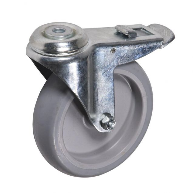 Gelagertes Rad 150 mm für Werkzeugwagen mit Bremse