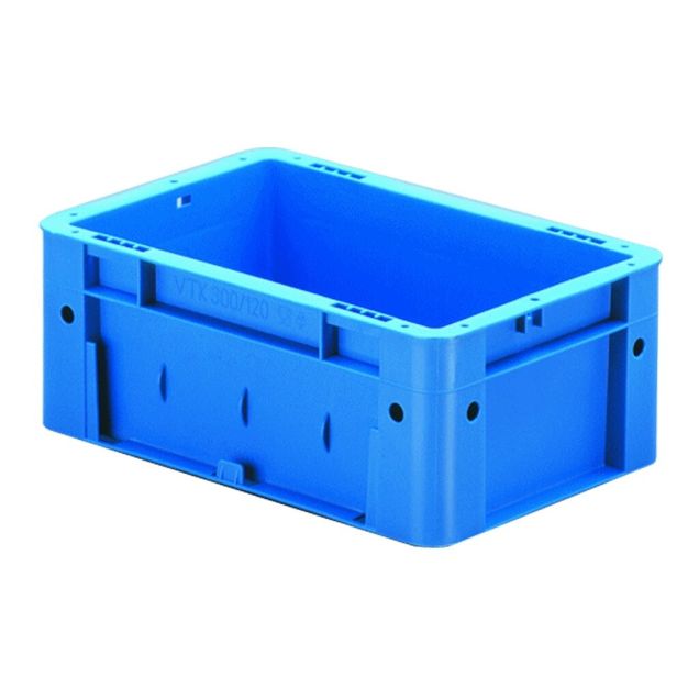 Schwere stapelbare Transportkiste VTK0 300x200x120 mm (lxbxh) blau