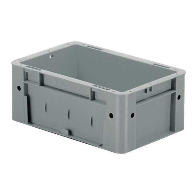 Schwere stapelbare Transportkiste VTK0 300x200x120 mm (lxbxh) grau