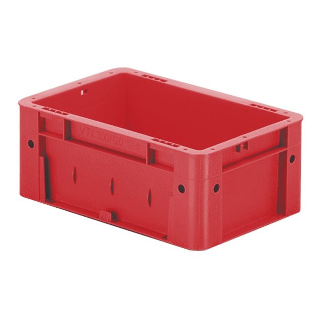 Schwere stapelbare Transportkiste VTK0 300x200x120 mm (lxbxh) rot