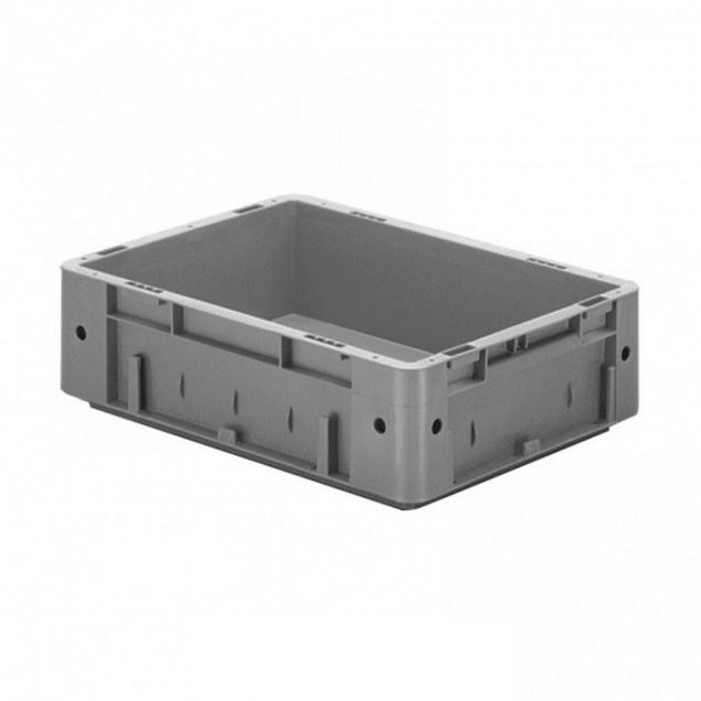 Schwere stapelbare Transportkiste VTK0 400x300x120 mm (lxbxh) grau