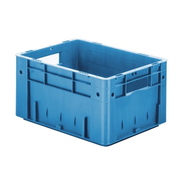 Schwere stapelbare Transportkiste VTK0 400x300x210 mm (lxbxh) blau