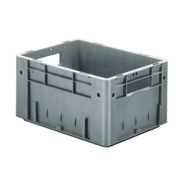 Schwere stapelbare Transportkiste VTK0 400x300x210 mm (lxbxh) grau