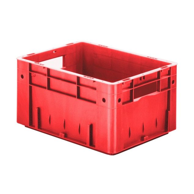 Schwere stapelbare Transportkiste VTK0 400x300x210 mm (lxbxh) rot